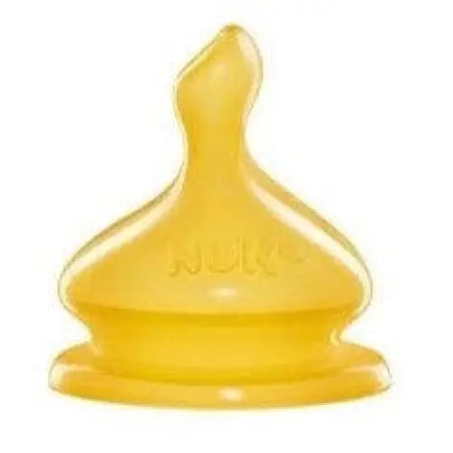 NUK First Choice Latex Teat 0-6m Medium 2Pk General nuk
