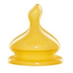 NUK First Choice Latex Teat 0-6m Medium 2Pk