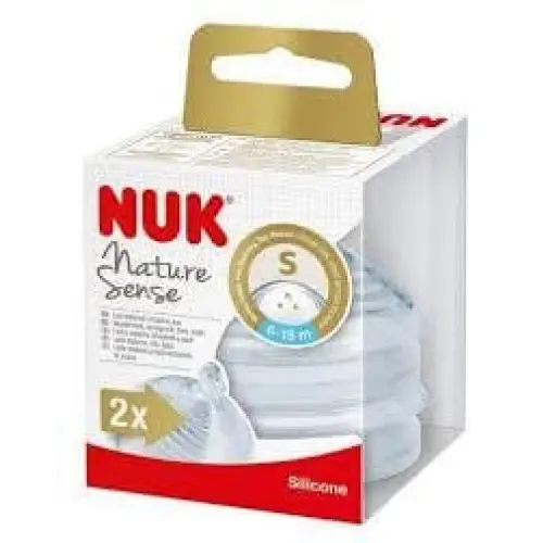 Nuk Nature Sense Teats - Small Teat 0-6m  nuk   