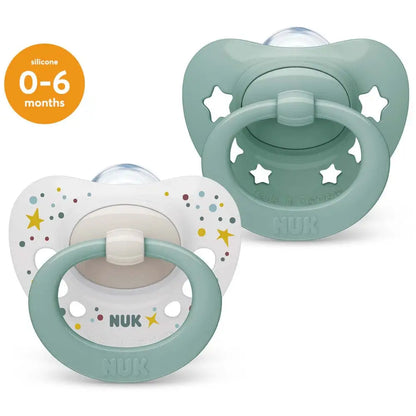 Nuk Signature Silicone Soother Size 1 Boy 2Pk General nuk