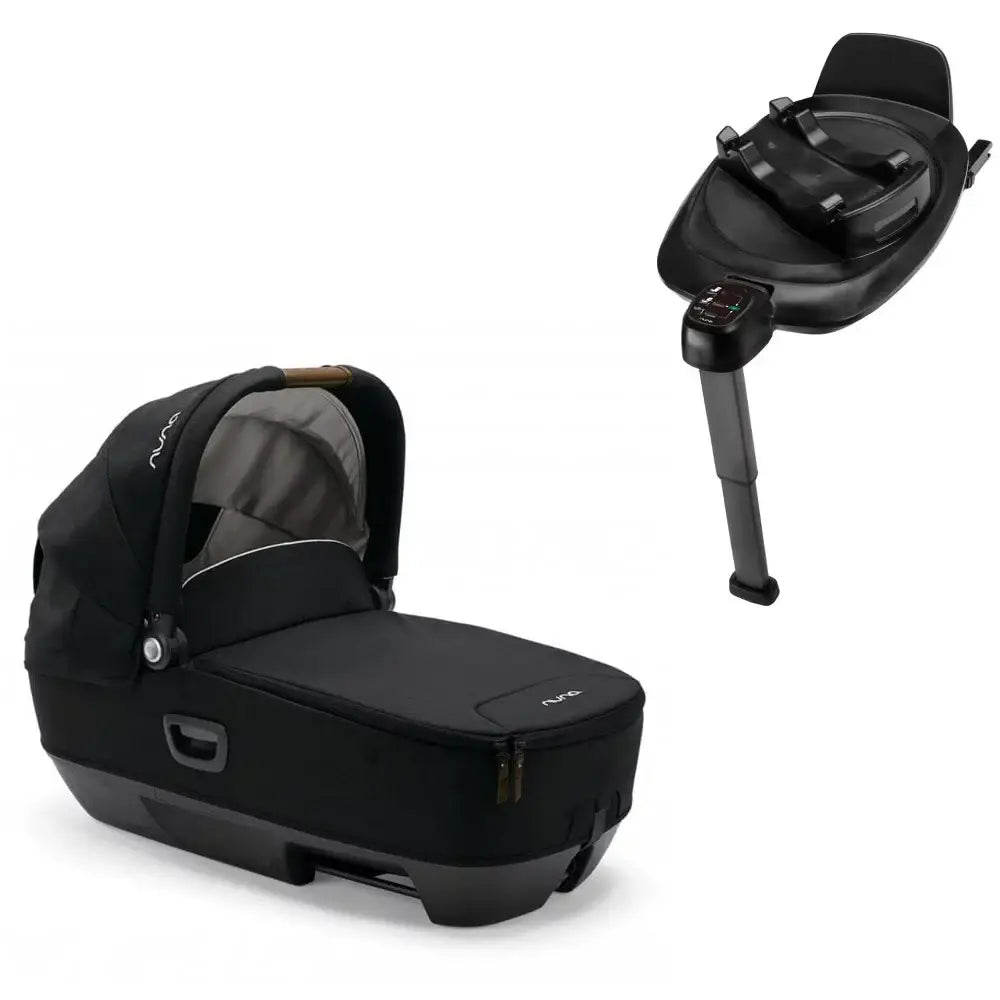Nuna CARI Next Carrycot Car Seat & BASE next Rotating ISOFIX Bundle