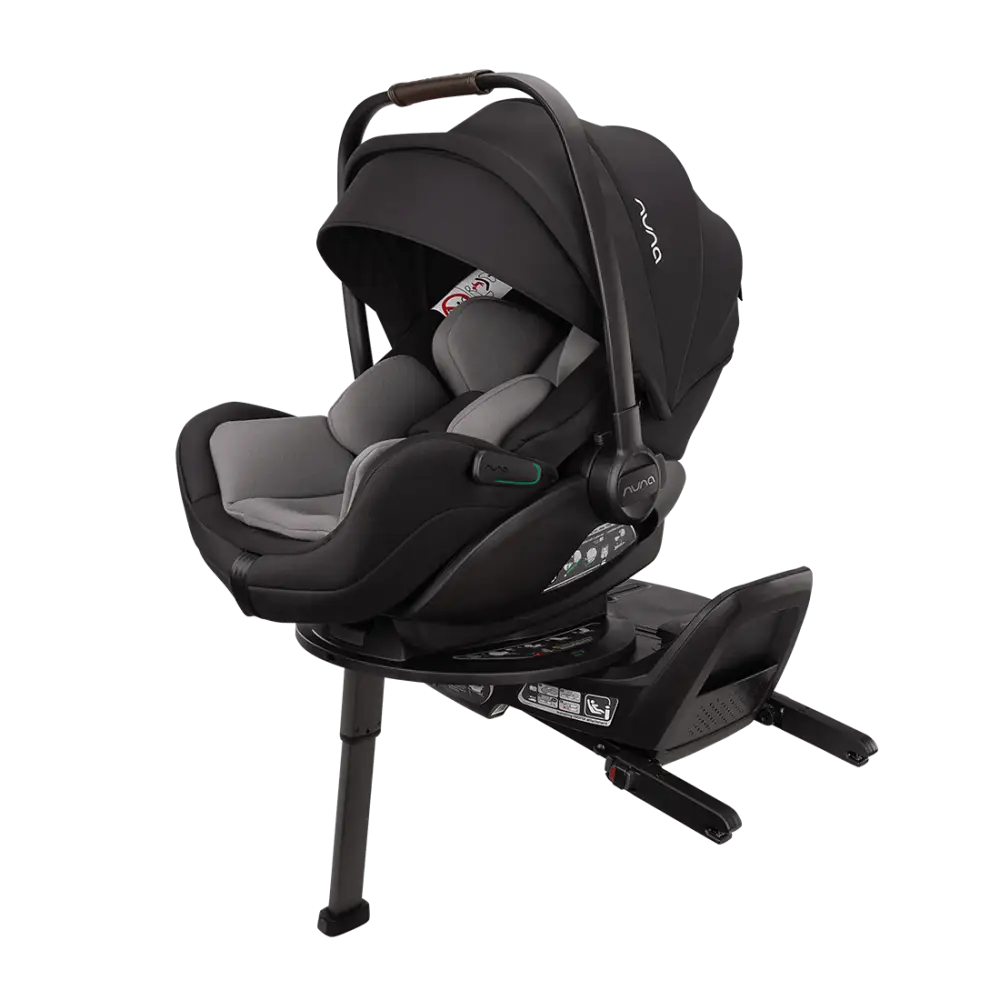 Nuna TRIV LX All-Season Set + BASE curv + ARRA flex Travel System - Caviar