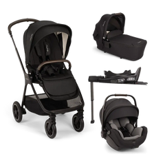 Nuna TRIV Next Travel System with ARRA Flex Car Seat & BASE curv – Caviar