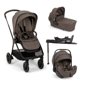 Nuna TRIV Next Travel System with ARRA Flex Car Seat & BASE curv – Chestnut