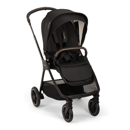 Nuna TRIV Next Travel System with ARRA Flex Car Seat & BASE curv – Caviar