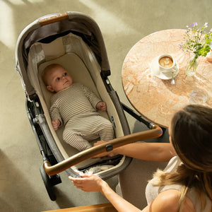 Nuna TRIV Next Travel System with ARRA Flex Car Seat & BASE curv – Pistachio