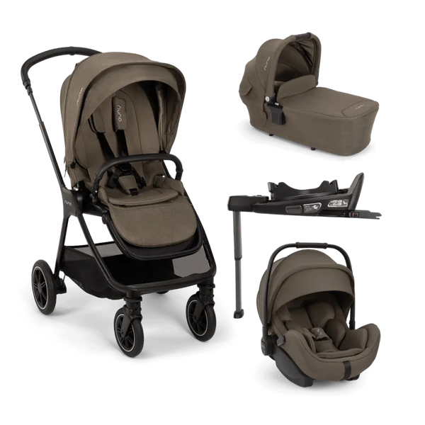 Nuna TRIV Next Travel System with ARRA Flex Car Seat & BASE curv – Pistachio