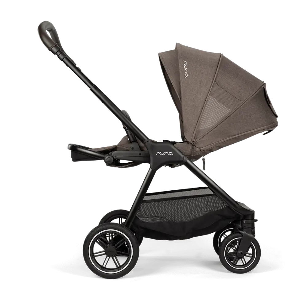 Nuna TRIV Next Travel System with ARRA Flex Car Seat & BASE curv – Chestnut