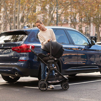 Nuna ARRA Flex Car Seat Caviar | Flat Recline i-Size Baby Seat (0–13kg)