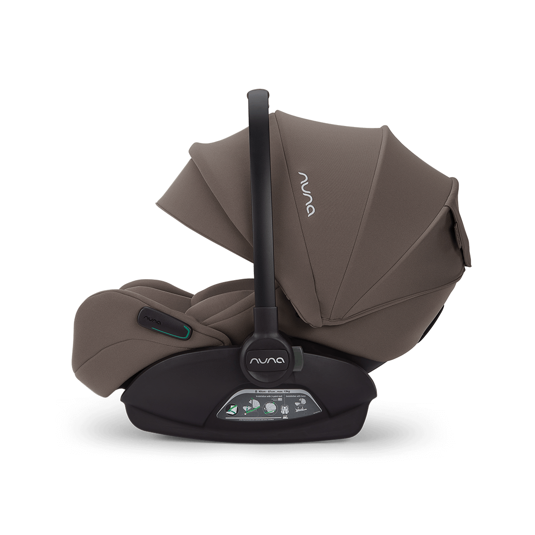 Nuna ARRA Flex Car Seat Chestnut | Flat Recline i-Size Baby Seat (0–13kg)