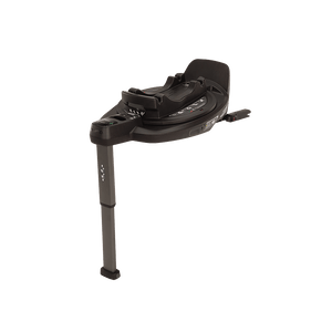 Black Nuna BASE curv ISOFIX infant car seat base with sturdy adjustable height column and sleek modern design