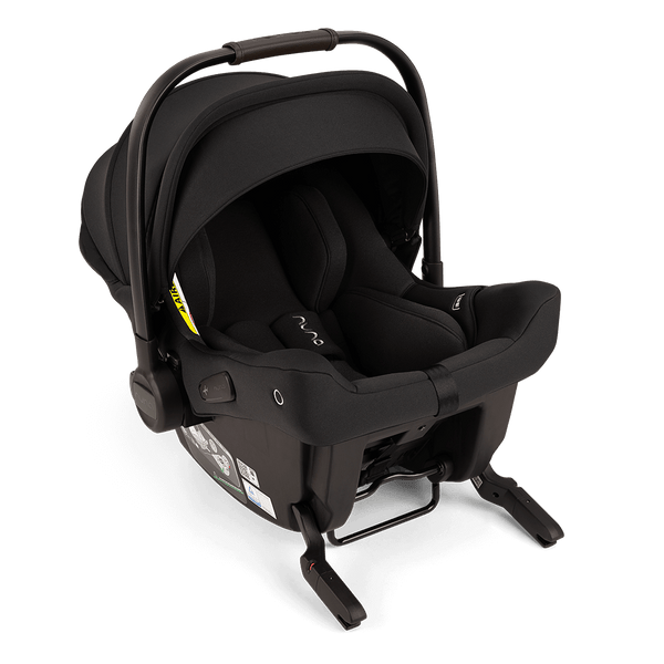 Nuna pipa urbn black infant car seat with padded fabric interior and baseless isofix design for newborns 40–75cm