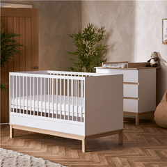 Obaby Astrid 2 Piece Nursery Room Set - White