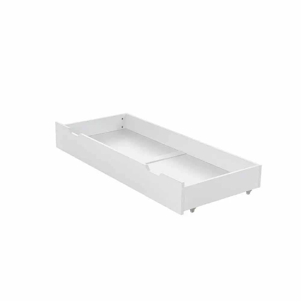 OBaby Bantam Cot in White - With Under Bed Drawer Obaby
