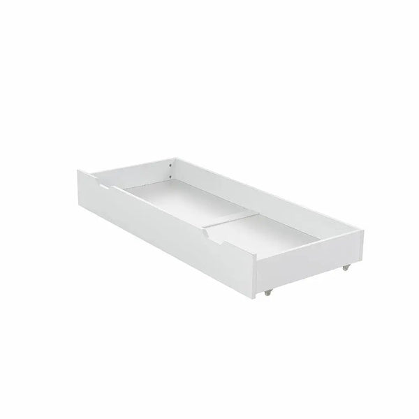 OBaby Bantam Cot in White - With Under Bed Drawer Obaby