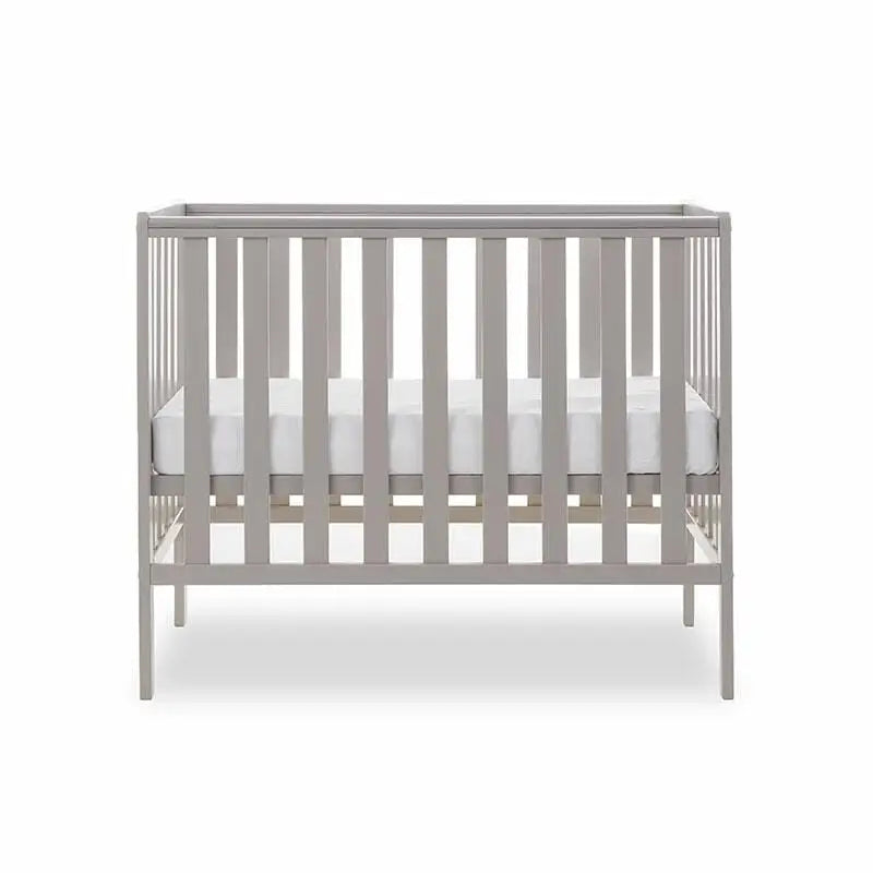 OBaby Bantam Space Saver Cot in Warm Grey with Under Bed Drawer Obaby
