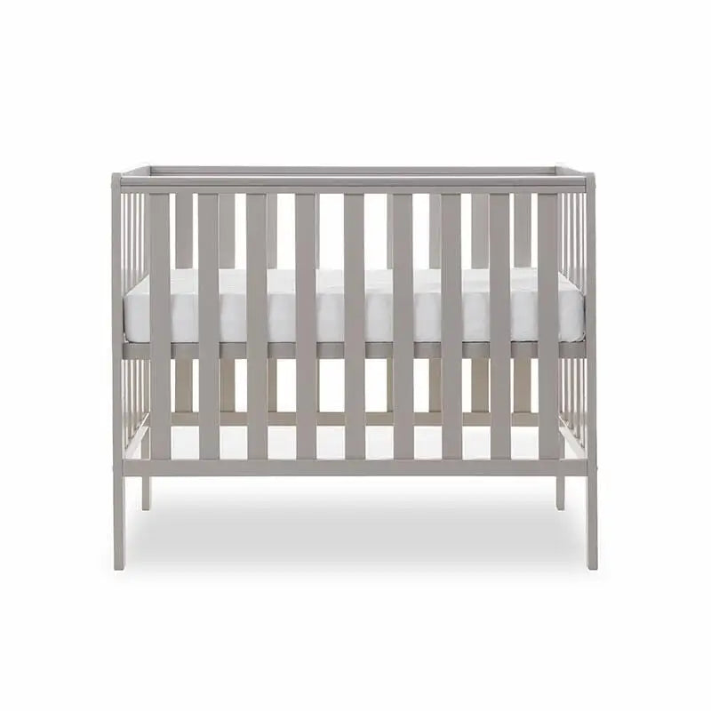 OBaby Bantam Space Saver Cot in Warm Grey with Under Bed Drawer Obaby
