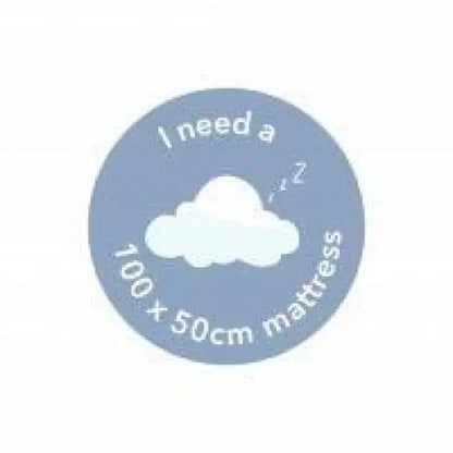 OBaby Bantam Space Saver Cot in Warm Grey with Under Bed Drawer  Obaby   