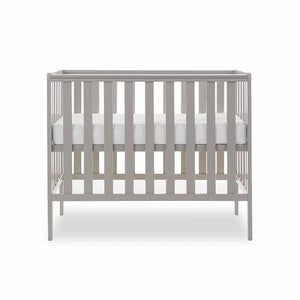OBaby Bantam Space Saver Cot Under bed Drawer & Mattress – Grey | Bundle Obaby