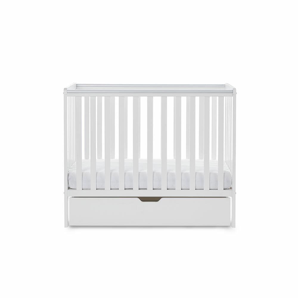 Obaby OBaby Bantam Space Saver Cot Under Bed Drawer & Mattress – White | Bundle Deal