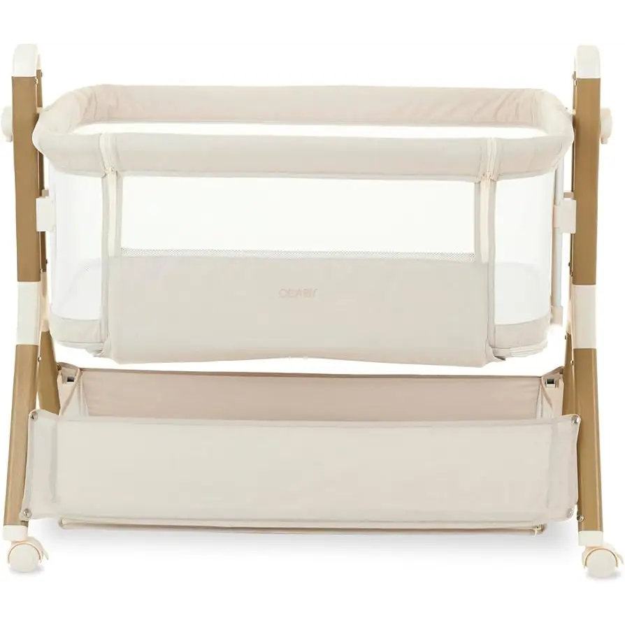 OBaby Cloud Bedside Crib – Oatmeal OBaby