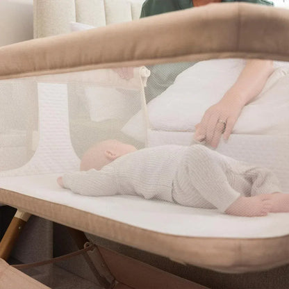 OBaby Cloud Bedside Crib – Oatmeal OBaby