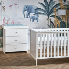 Obaby Evie 2 Piece Nursery Room Set - White Obaby