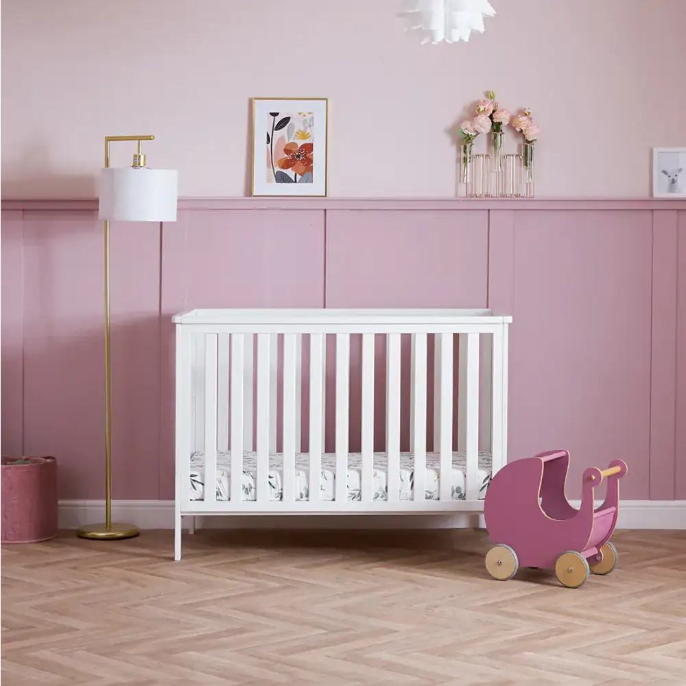 Obaby Evie Mini 2 Piece Nursery Room Set - White Obaby