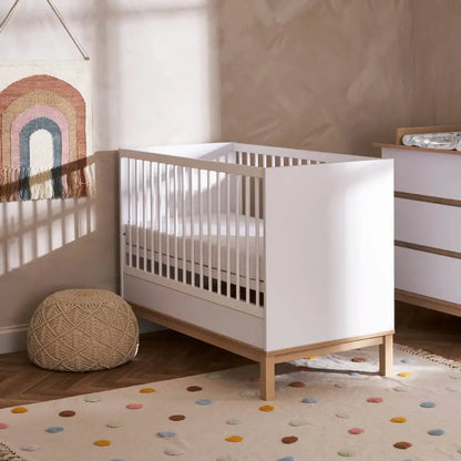 Obaby Evie Mini 2 Piece Nursery Room Set - White Obaby