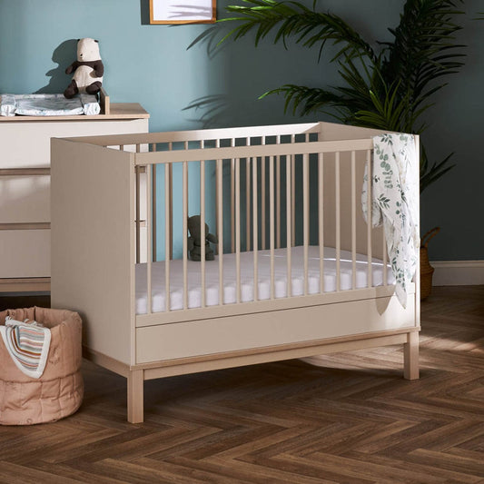 OBaby Evie Mini Cot Bed – Cashmere & Pine OBaby