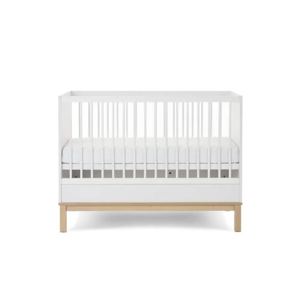 OBaby Evie Mini Cot Bed – White OBaby
