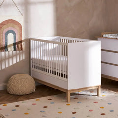 OBaby Evie Mini Cot Bed – White