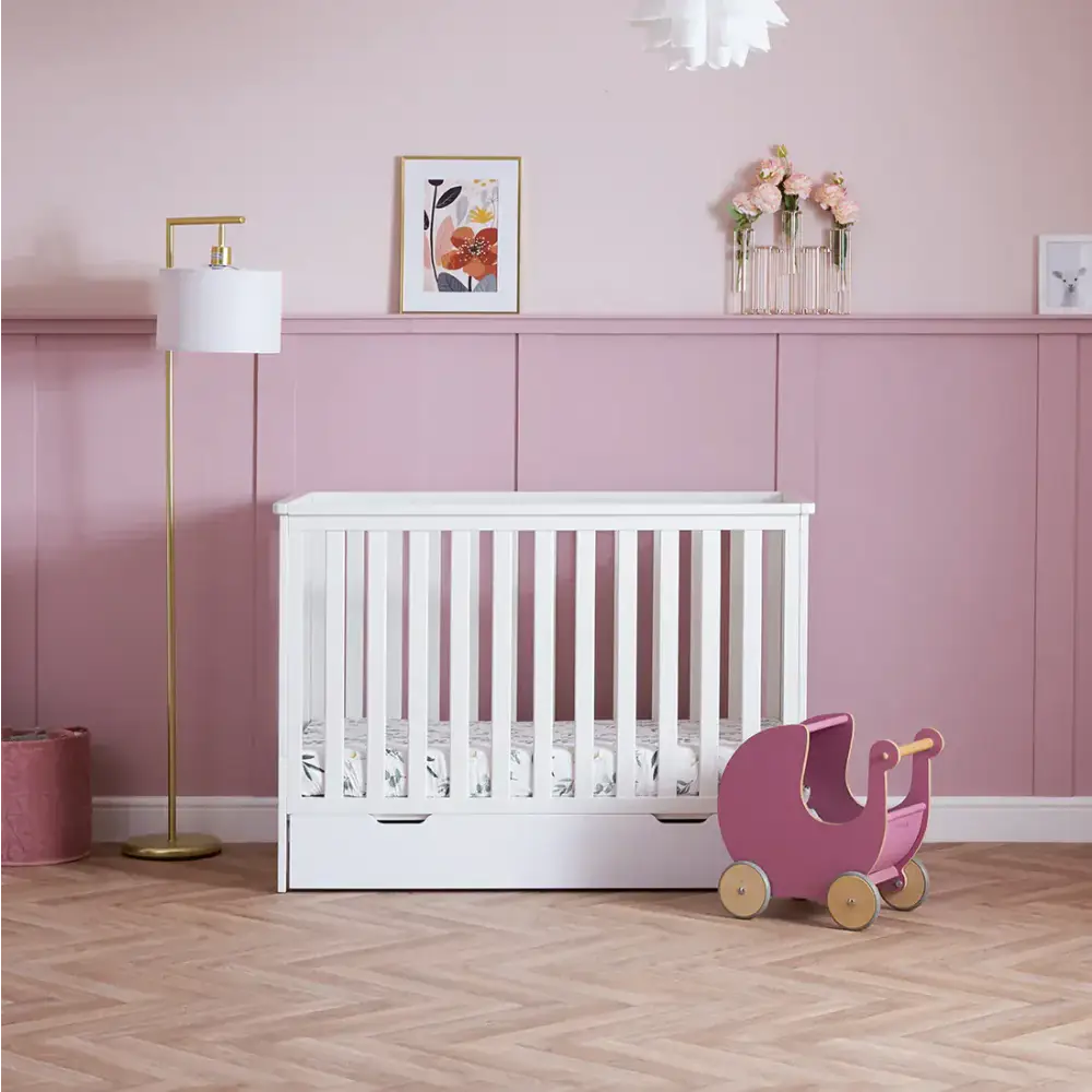Obaby Evie Mini Under Drawer 120cm x 60cm OBaby White