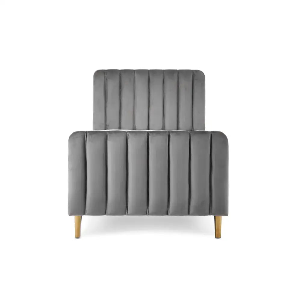 Obaby Gatsby Velvet Single Bed - Grey Obaby