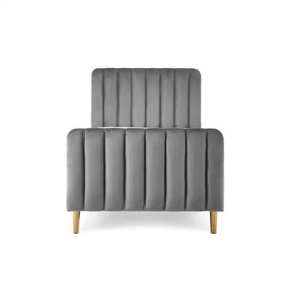 Obaby Gatsby Velvet Single Bed - Grey Obaby