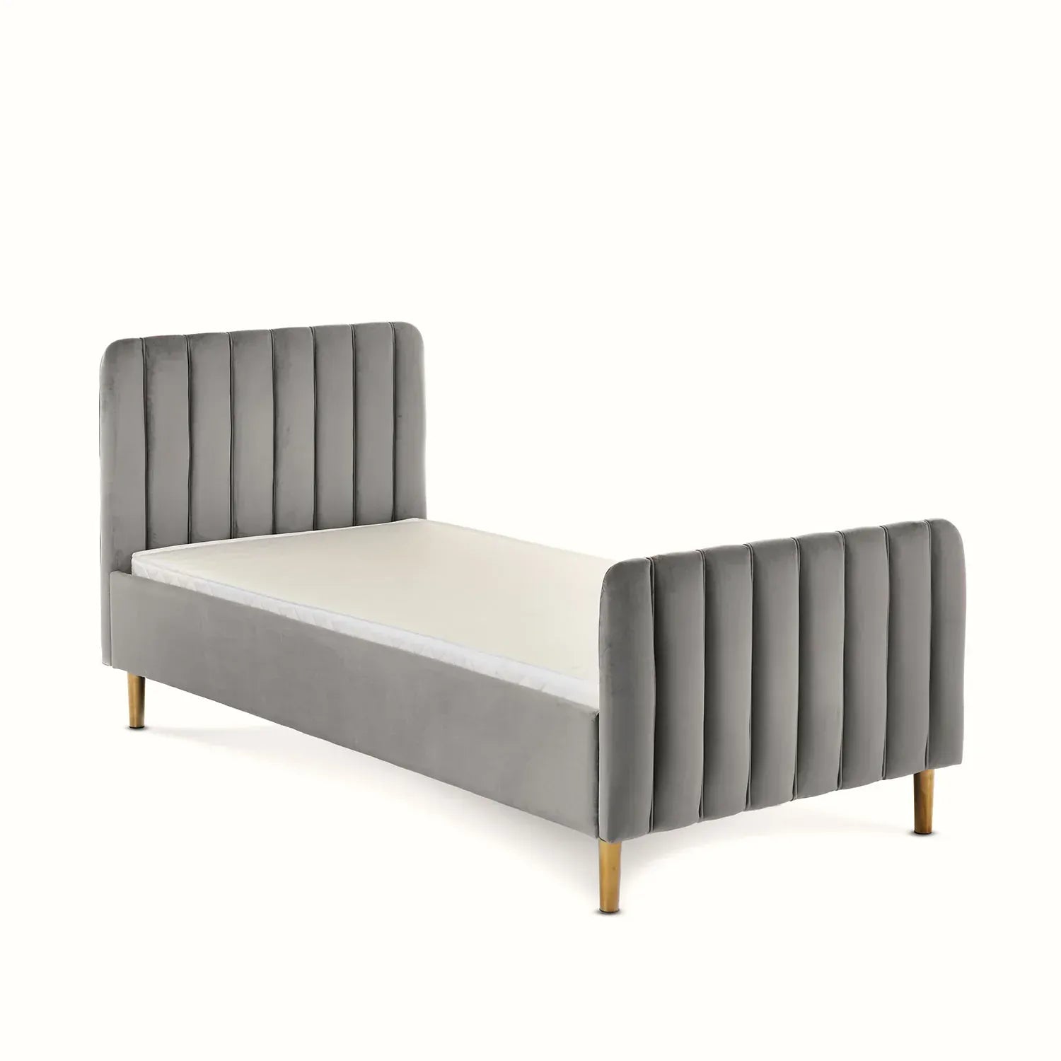 Obaby Gatsby Velvet Single Bed - Grey Obaby