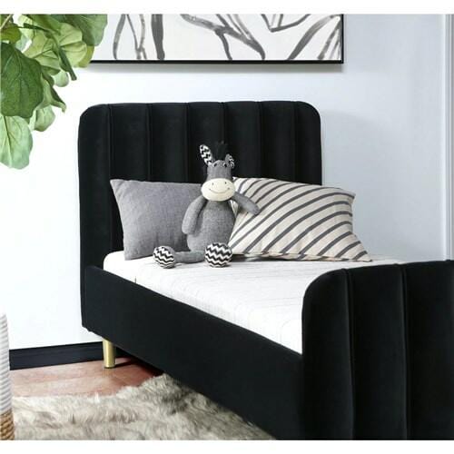 Obaby Gatsby Velvet Toddler Bed - Black  Obaby   