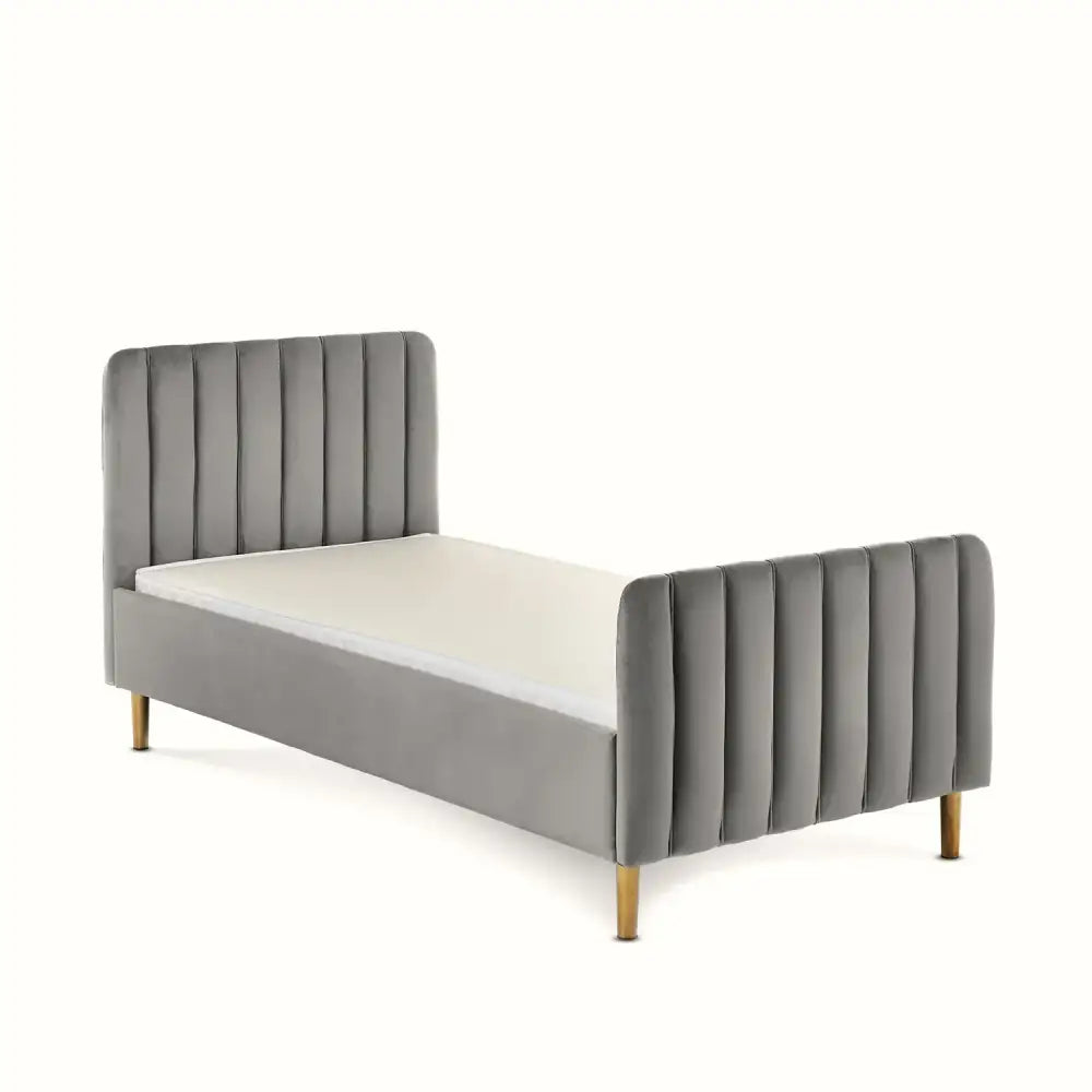 Obaby Gatsby Velvet Toddler Bed - Grey Obaby