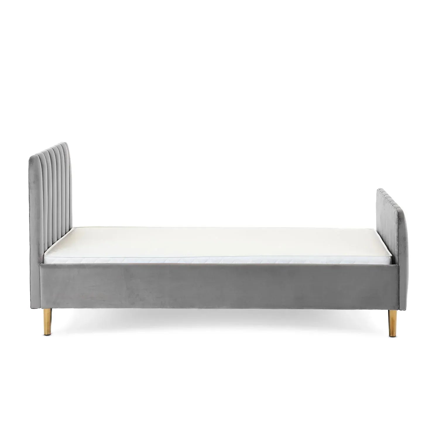 Obaby Gatsby Velvet Toddler Bed - Grey Obaby