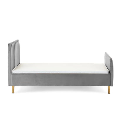 Obaby Gatsby Velvet Toddler Bed - Grey Obaby