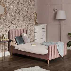 Obaby Gatsby Velvet Toddler Bed - Pink Obaby