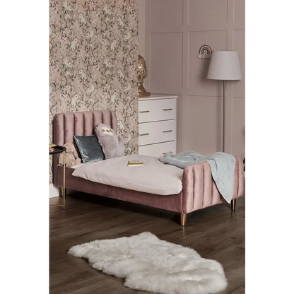Obaby Gatsby Velvet Toddler Bed - Pink  Obaby   