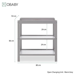 OBaby Grace 2 Piece Room Set - Warm Grey Obaby