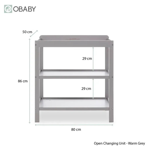 OBaby Grace 2 Piece Room Set - Warm Grey Obaby