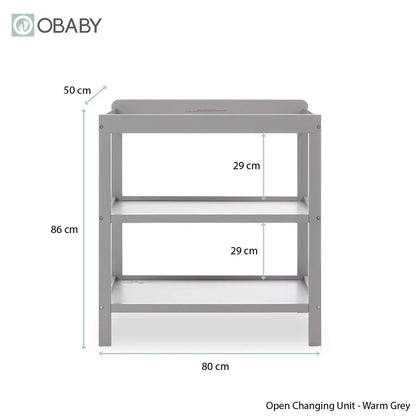 OBaby Grace 2 Piece Room Set - Warm Grey Obaby