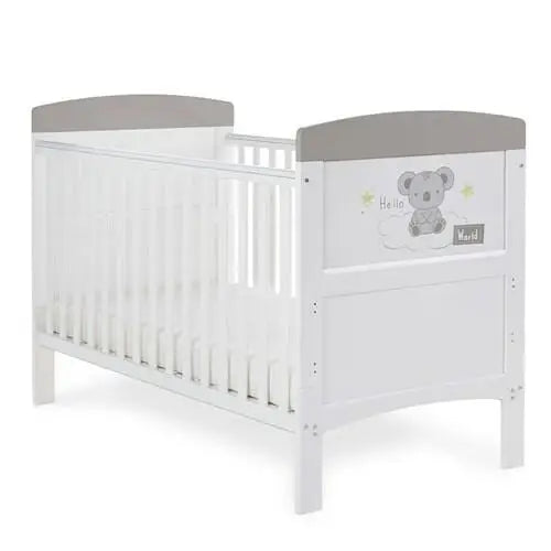 OBaby Grace Inspire Hello World Koala Cot Bed Obaby
