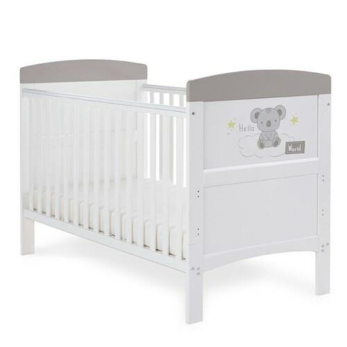 OBaby Grace Inspire Hello World Koala Cot Bed  Obaby   