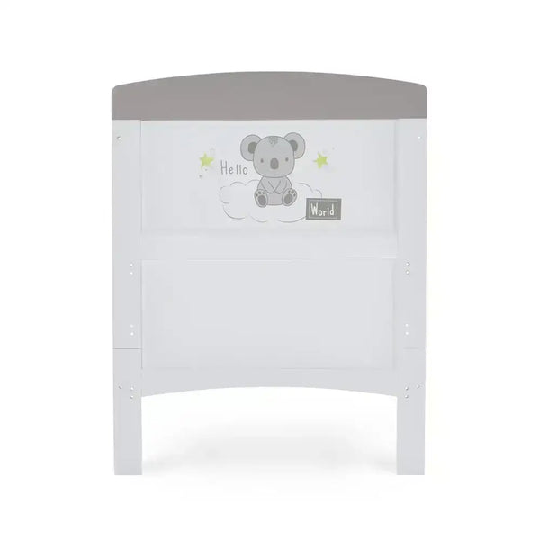 Obaby OBaby Grace Inspire Hello World Koala Cot Bed with Mattress