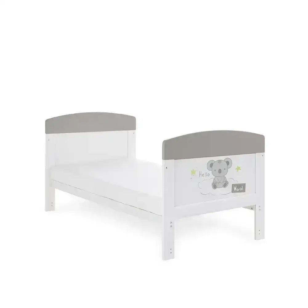 Obaby OBaby Grace Inspire Hello World Koala Cot Bed with Mattress