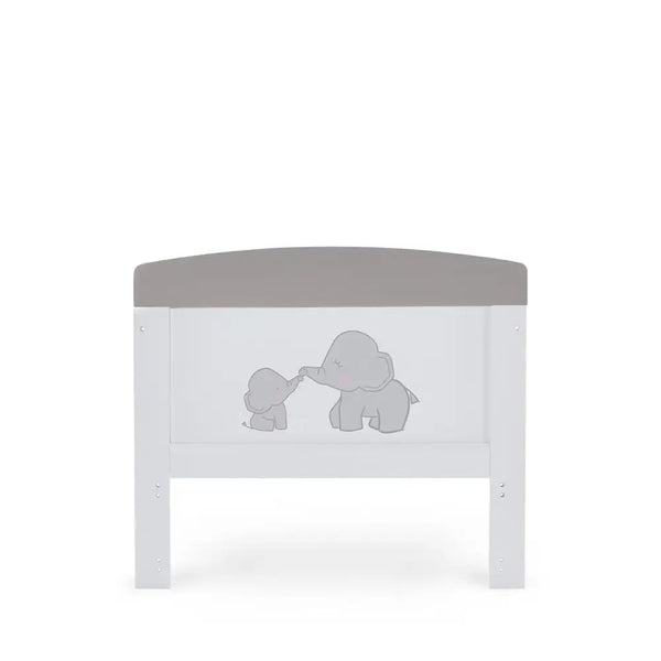 OBaby Grace Inspire Mini & Me Elephants Cot Bed - Grey Obaby